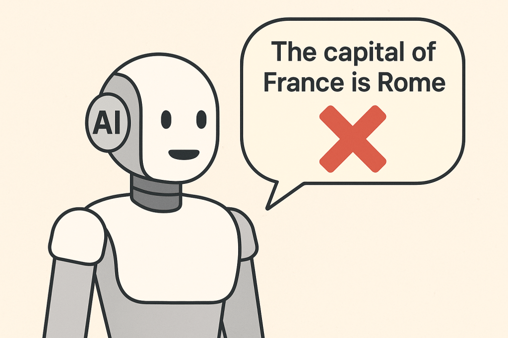 AI making things up with total confidence.